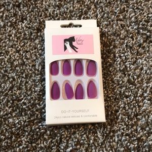 Eve in Eden nails press on nails - Grape purple